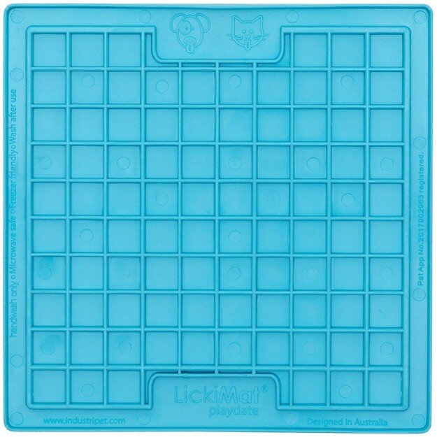 LICKIMAT - Cat Playdate Light Blue 20X20Cm - (785.5330)