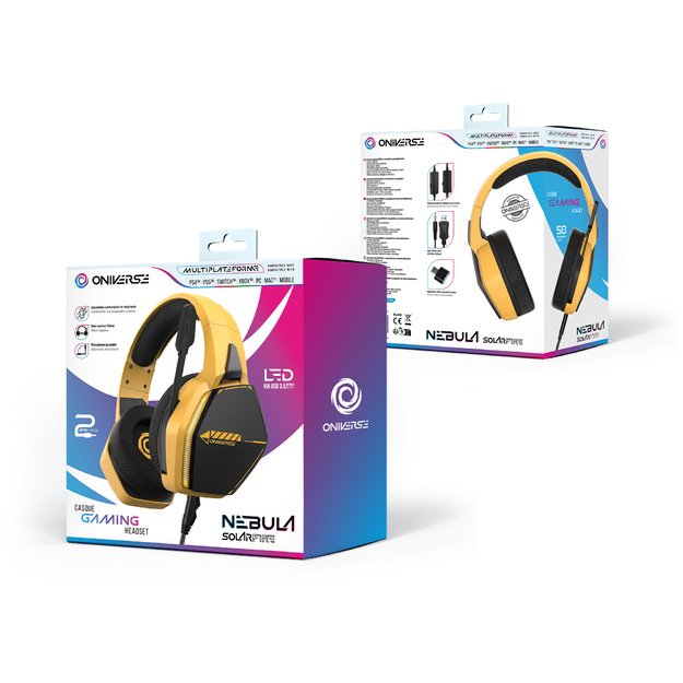 Oniverse Gaming Headset Nebula - Solarfire Yellow 12