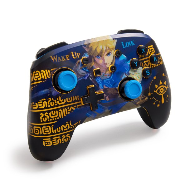 PowerA Enhanced Wireless Controller With Lumectra Etched - Wake Up Link (Nintendo Switch) 3