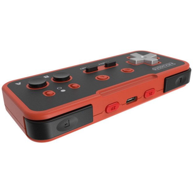 Retro-Bit - Origin8 2.4G Pad NS, NES - Black 1