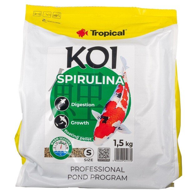 TROPICAL - New Koi Spirulina Pellet Size S 5L/1,5Kg - (157.2502)