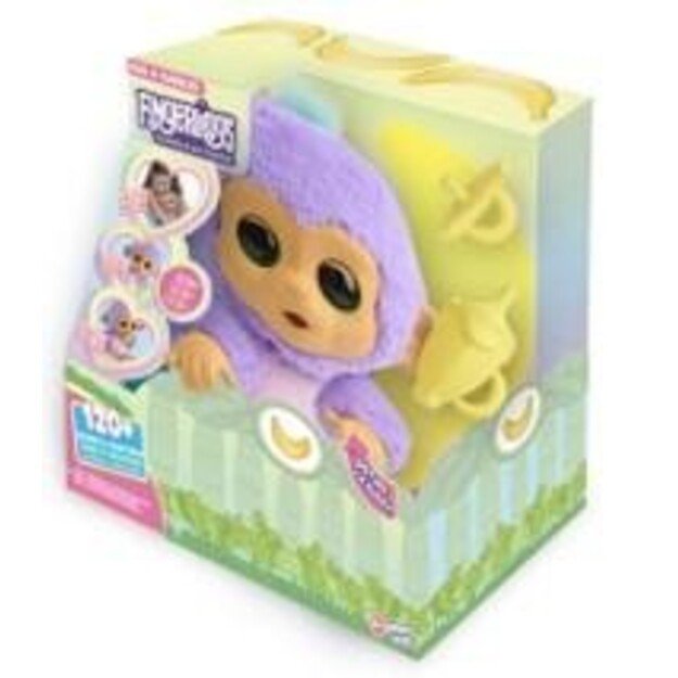 Fingerlings - Care n Cuddles Monkey Purple (3191)