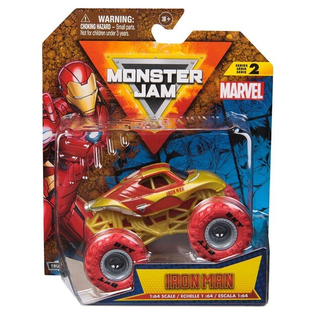 Monster Jam - 1:64 Marvel Single Packs - Iron Man 1