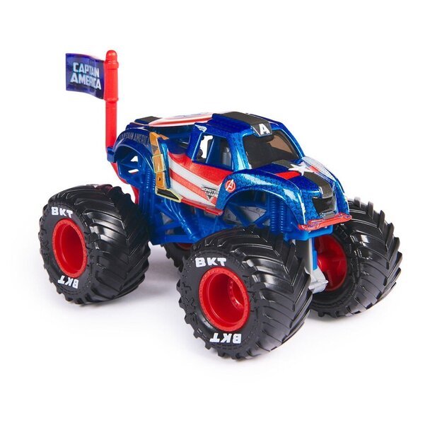 Monster Jam - 1:64 Marvel Single-Captain America (6071333) 3