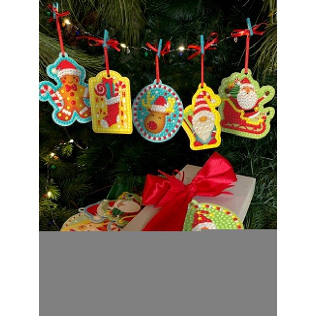 BOX CANDIY - Diamond Art Ornaments & Gift Tags - Totally Santa (BC-X2207)