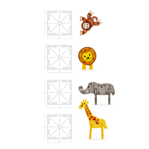 MAGNA-TILES - Safari 25 Piece Set (90220) 5