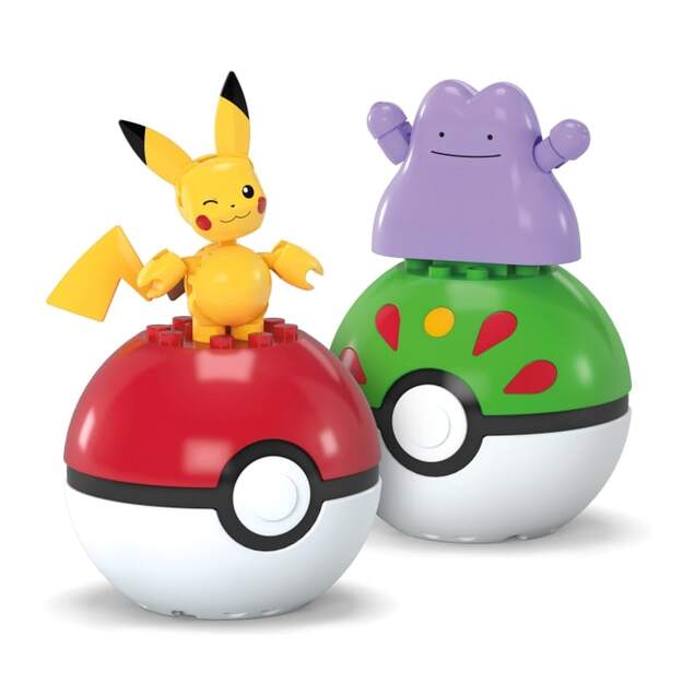 MEGA - Pokémon Poké Ball 2-Pack Building - Pikachu & Ditto (JCT43) 2