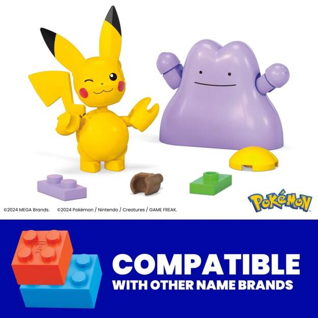 MEGA - Pokémon Poké Ball 2-Pack Building - Pikachu & Ditto (JCT43) 4