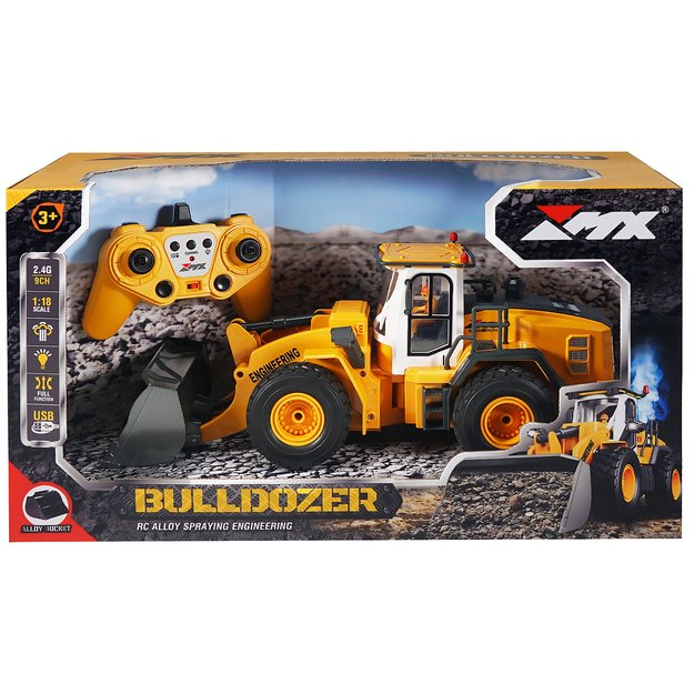 MX R/C Constructions - Bulldozer R/C 1:18 2,4GHz, 3,7V Li-Ion, 9 channels (471469) 2