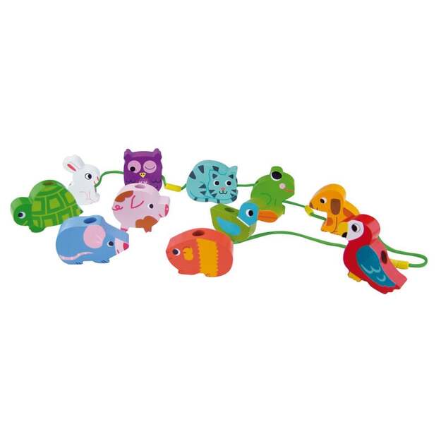 Vilac - Wooden beads - Animals (1504) 1