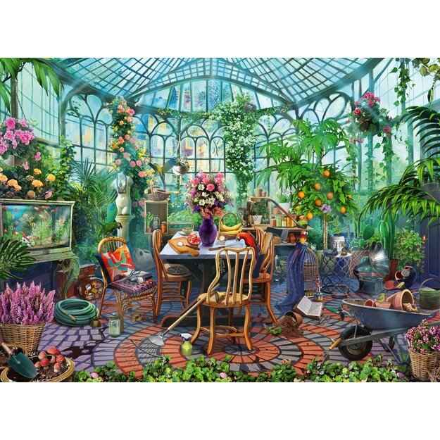 Ravensburger - Puzzle Greenhouse Mornings 500p (12000207) 1