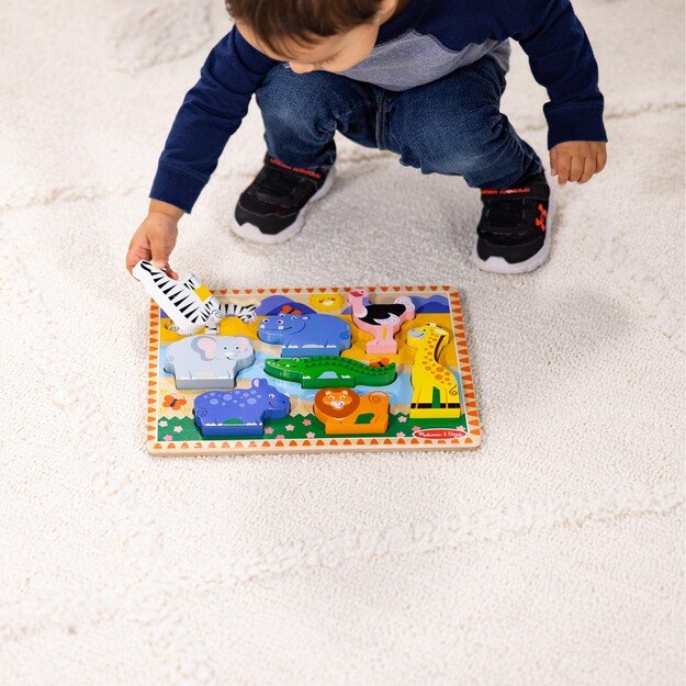 Melissa & Doug - Safari Chunky Puzzle - 8 Pieces (50202) 3
