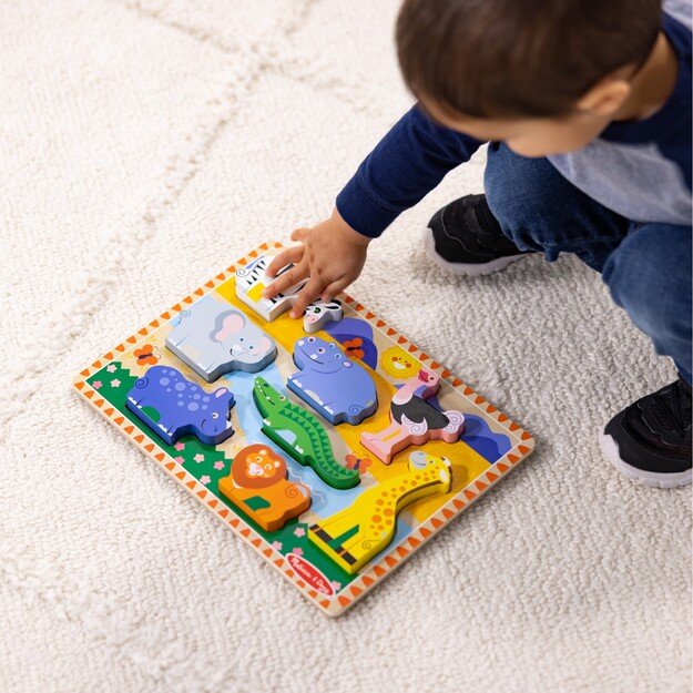 Melissa & Doug - Safari Chunky Puzzle - 8 Pieces (50202) 4