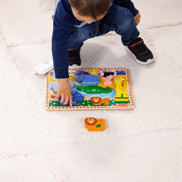 Melissa & Doug - Safari Chunky Puzzle - 8 Pieces (50202) 5