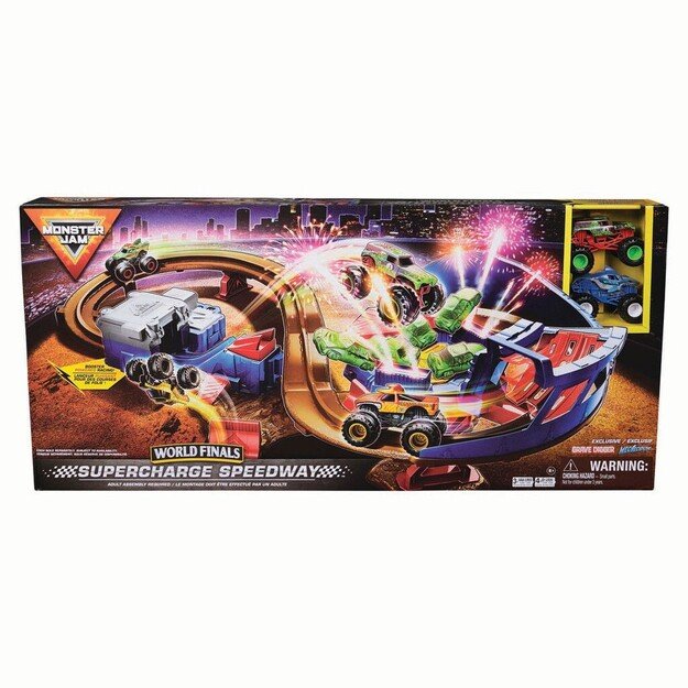 Monster Jam - 1:64 Super Charger Speedway Playset (6071089) 2