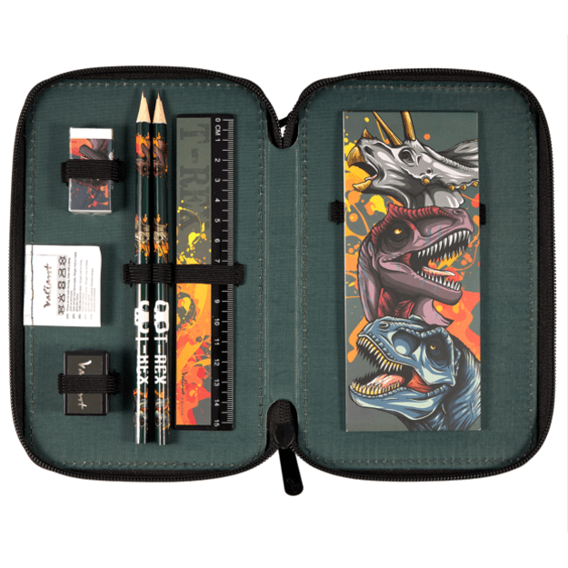 Kids Licensing - Double Pencil Case - Dino T-Rex - Valiant (090108516) 1