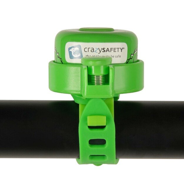 Crazy Safety - Green Crocodile Bicycle Bell for Kids - Green - Unisize