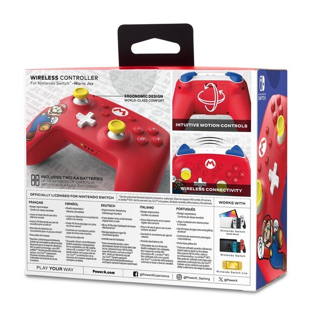 PowerA Wireless Controller ‒ Mario Joy (Nintendo Switch)