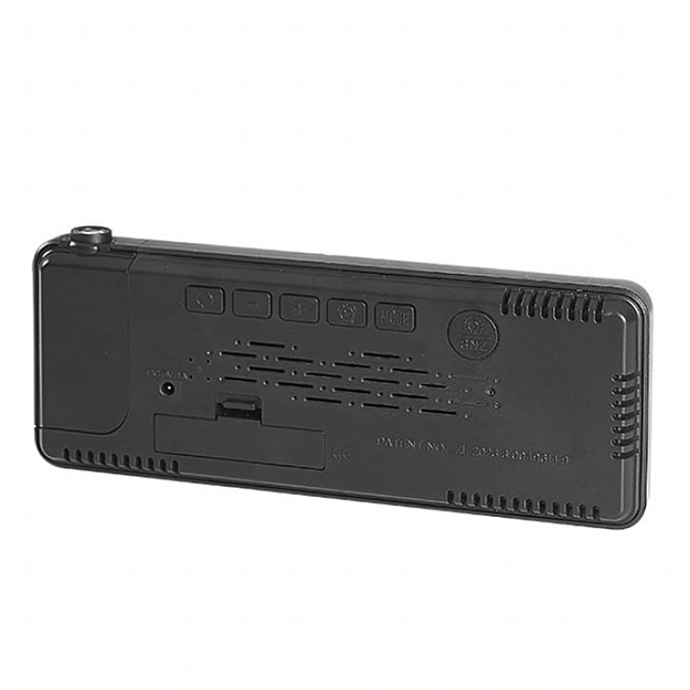 Zegar Elektroniczny Led Budzik Cyfrowy z Projektorem Laserowym Temperatura  4