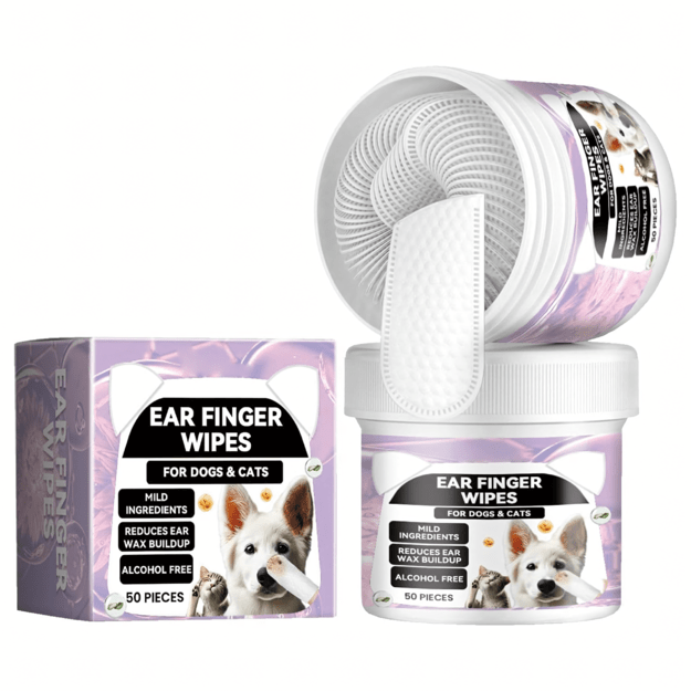 Kõrvapuhastuslapid koertele kassidele 50 tk.