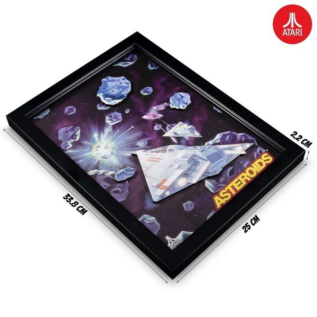 Official Atari 3D Wall Art - Asteroids Collection