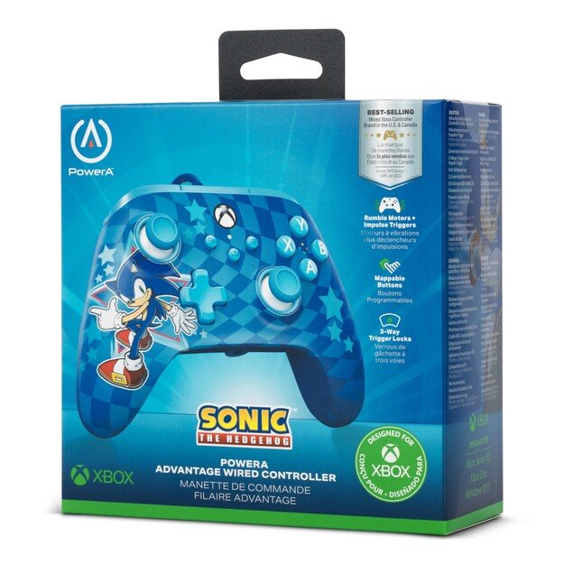 POWERA Advantage Wired Controller - Sonic Style /Xbox Series X