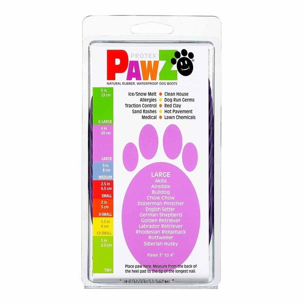 PAWZ - Dog boots L - Purple (632.8050)