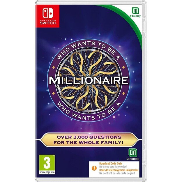Who Wants To Be a Millionaire? (Code in a box)

  - Nintendo Switch