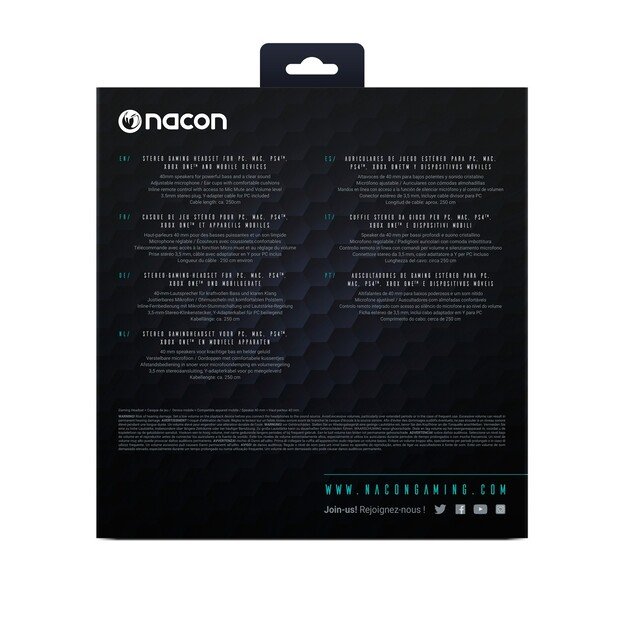 Nacon Stereo Headset Wired GH-110ST PS4/Xbox/PC