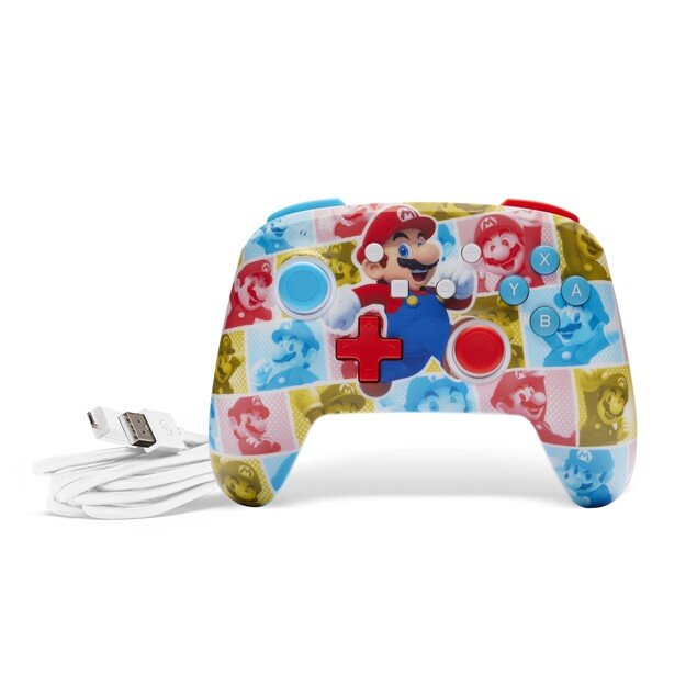 PowerA Enhanced Wired Controller - Mario Hero Reel (Nintendo Switch)