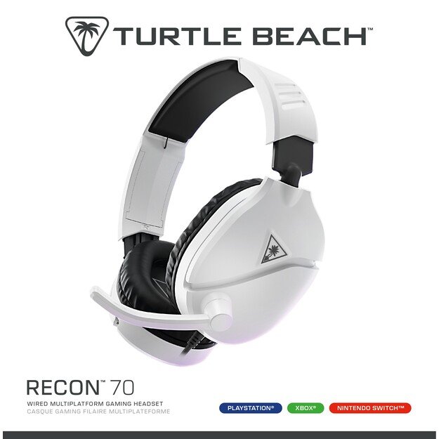Turtle Beach Recon 70 Wired Headset - 2024 Multi platform - White