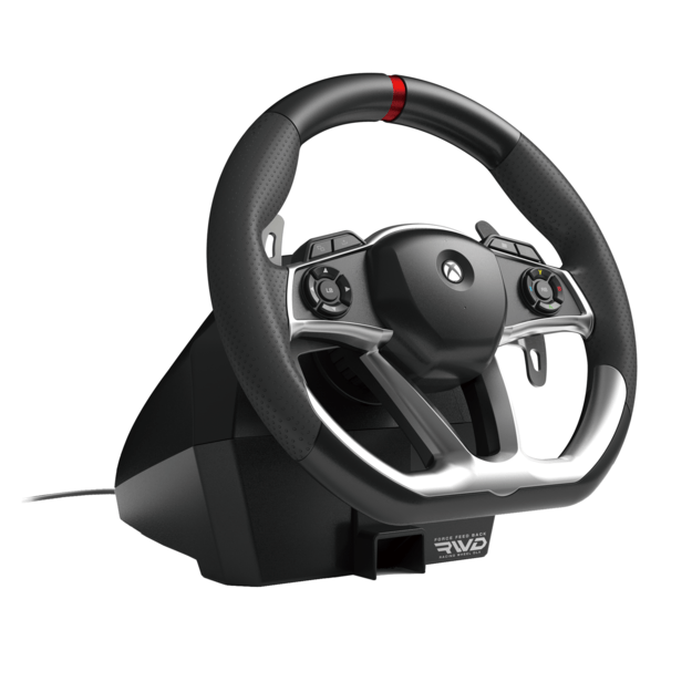 HORI - Force Feedback Racing Wheel DLX+ 7-Speed Racing Shifter Bundle For Xbox Series X - S, Xbox One and PC (Windows 11/10)