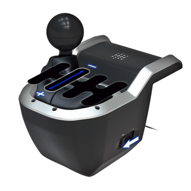 HORI - Force Feedback Racing Wheel DLX+ 7-Speed Racing Shifter Bundle For Xbox Series X - S, Xbox One and PC (Windows 11/10)