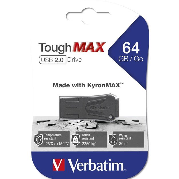 Verbatim - ToughMAX, USB 2.0, 64GB