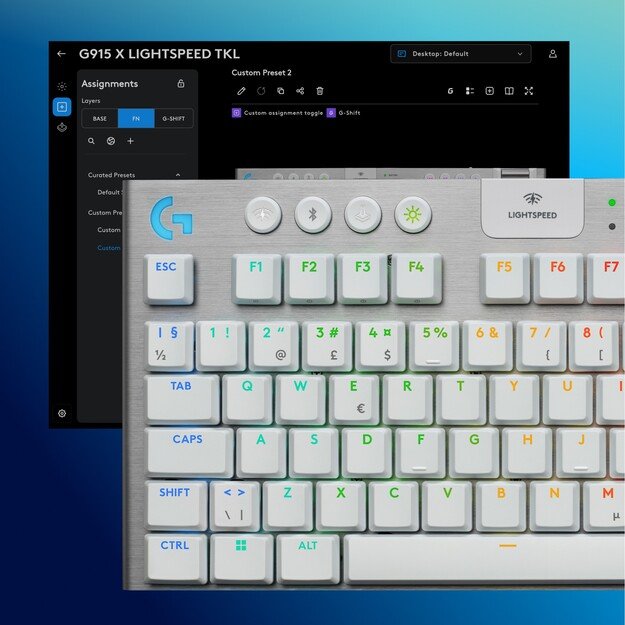 Logitech - G915 X LIGHTSPEED TKL Low-Profile Wireless Gaming Keyboard