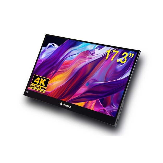Verbatim - PMT-17-4K Portable Touchscreen Monitor 17.3