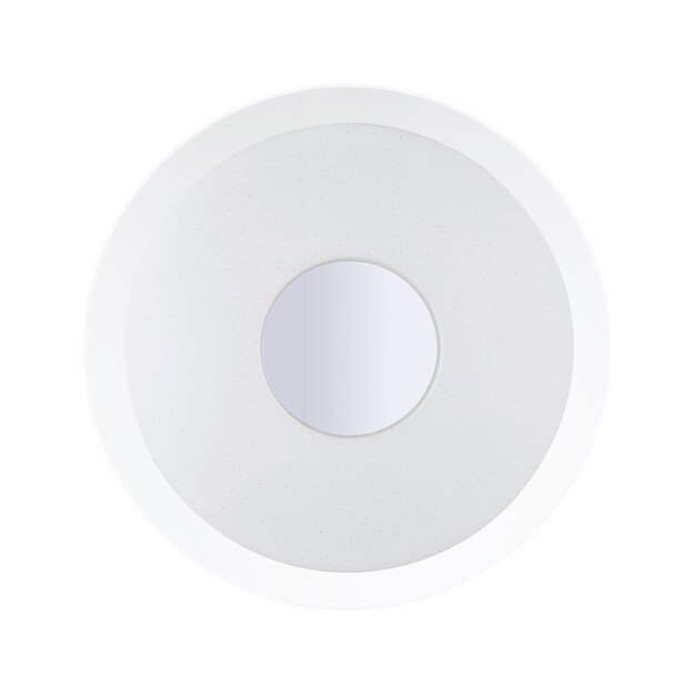 EGLO - Lanciano-Z ceiling lamp chrome and white with crystal effect Ø45 - TW - Zigbee, Bluetooth