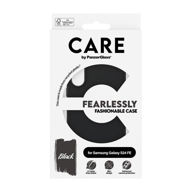CARE by PanzerGlass - Case - Black - Samsung Galaxy S23 FE