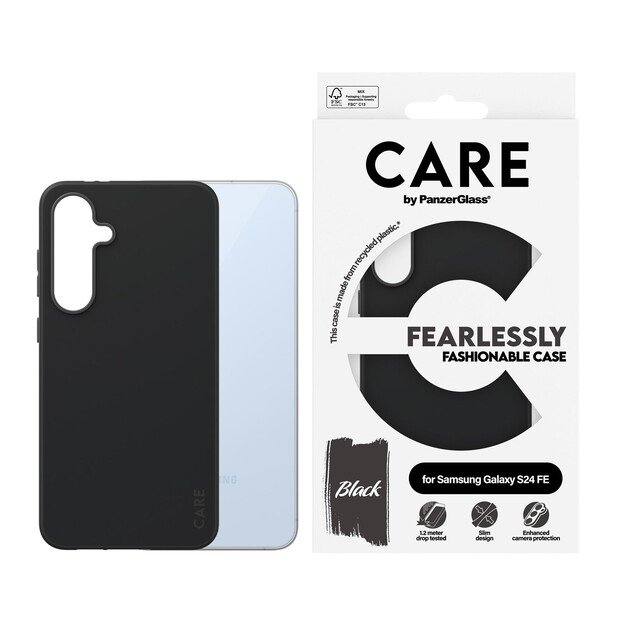 CARE by PanzerGlass - Case - Black - Samsung Galaxy S23 FE