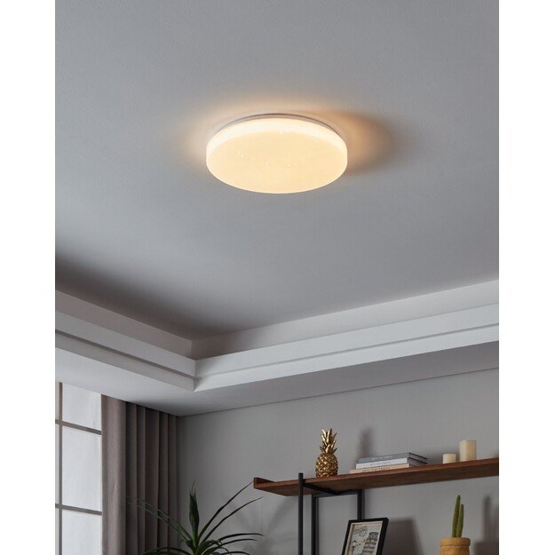 EGLO - Totari-Z ceiling lamp white with crystal effect Ø38 - TW - Zigbee, Bluetooth