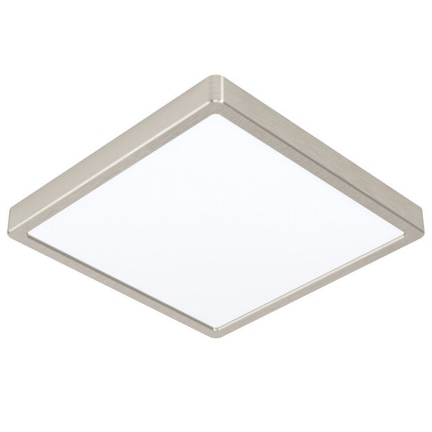 EGLO Fueva-Z Smart Ceiling Light – Brushed Steel, 28.5x28.5 cm, Zigbee & Bluetooth