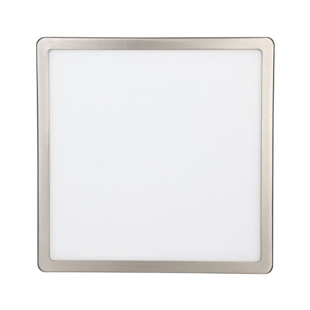 EGLO Fueva-Z Smart Ceiling Light – Brushed Steel, 28.5x28.5 cm, Zigbee & Bluetooth