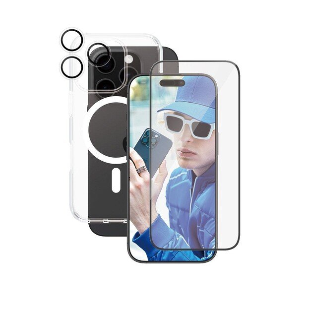 CARE by PanzerGlass - Flagship 3-in-1 Bundle - iPhone 16 Pro