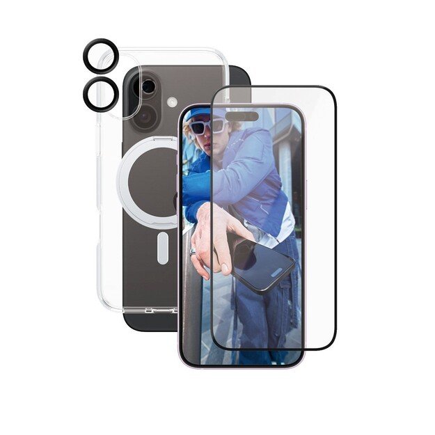 CARE by PanzerGlass - Feature 3-in-1 Ceramic Bundle - iPhone 16 Plus
