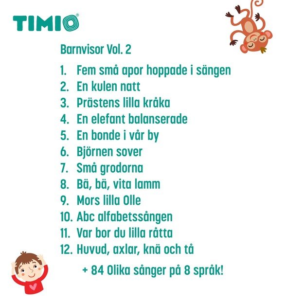 Timio - Disc Set 2 - Numbers, Nursery Rhymes, Sea Animals, Shapes and Fruits - (TM-TMD-02E)