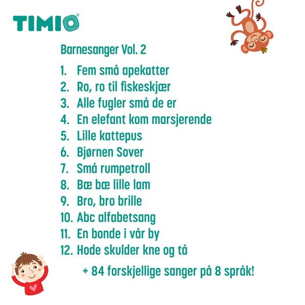 Timio - Disc Set 2 - Numbers, Nursery Rhymes, Sea Animals, Shapes and Fruits - (TM-TMD-02E)