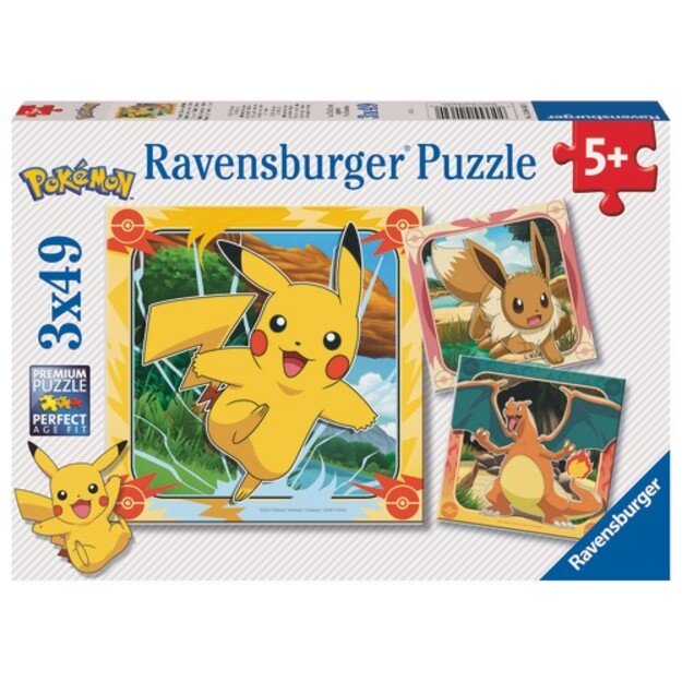 Ravensburger - Pokémon 3x49p - (12004062)