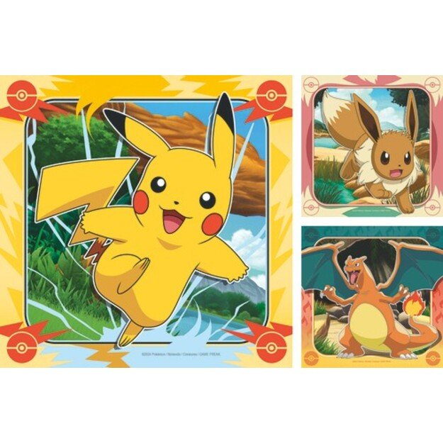 Ravensburger - Pokémon 3x49p - (12004062)