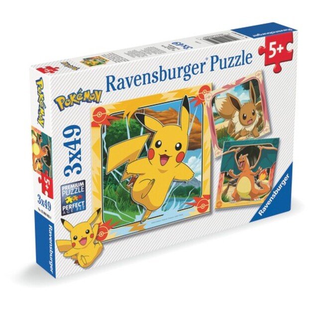 Ravensburger - Pokémon 3x49p - (12004062)
