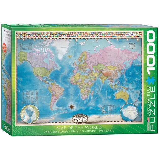 Eurographics - Puzzle Map of the World - 1000 pieces